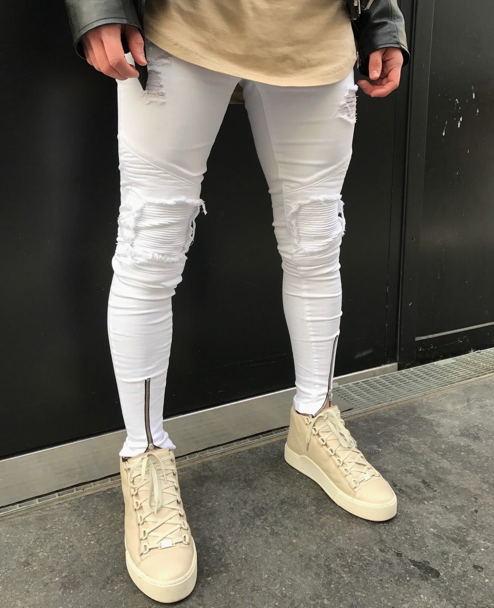 New Men Ripped Jeans - Gleoni