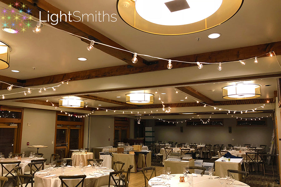 Willows Lodge Events, Willows Lodge Lighting, LightSmiths Seattle, Seattle Event Lighting, Seattle Wedding Lighting