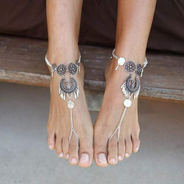 Ankle Bracelet Wedding Coin Barefoot Sandals Foot Jewelry Beach Foot Jewelry  Sexy Pie Leg Chain Female Boho Coin Anklet From Cat11cat, $2.02