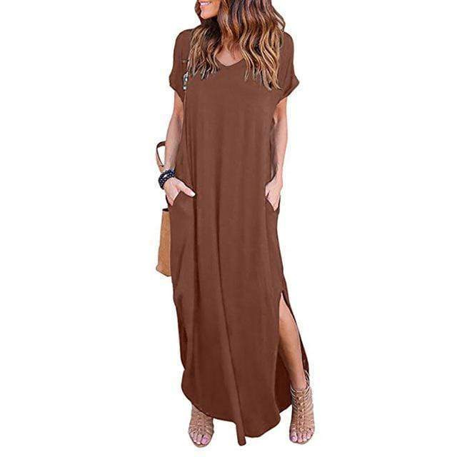 Casual Boho Maxi Dress - T-Shirt Dress – Boho Beach Hut