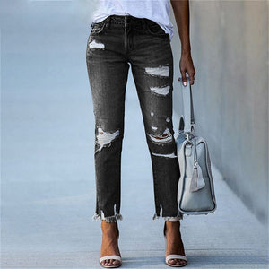 Stretch Ripped Distressed Skinny Jeans