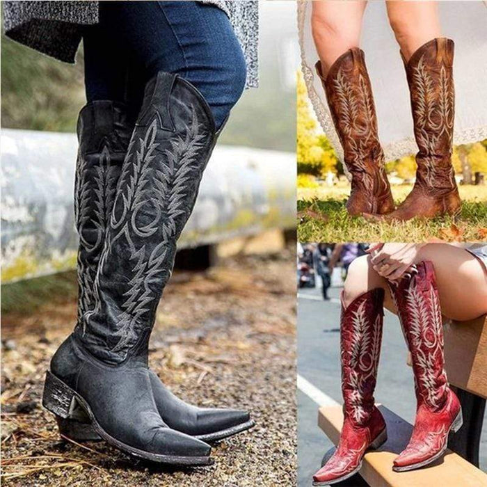 Knee High Western Boots - Boho Style Boots – Boho Beach Hut