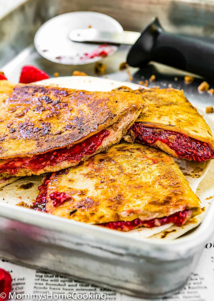 Delicious Raspberry Pecan Chocolate Quesadillas