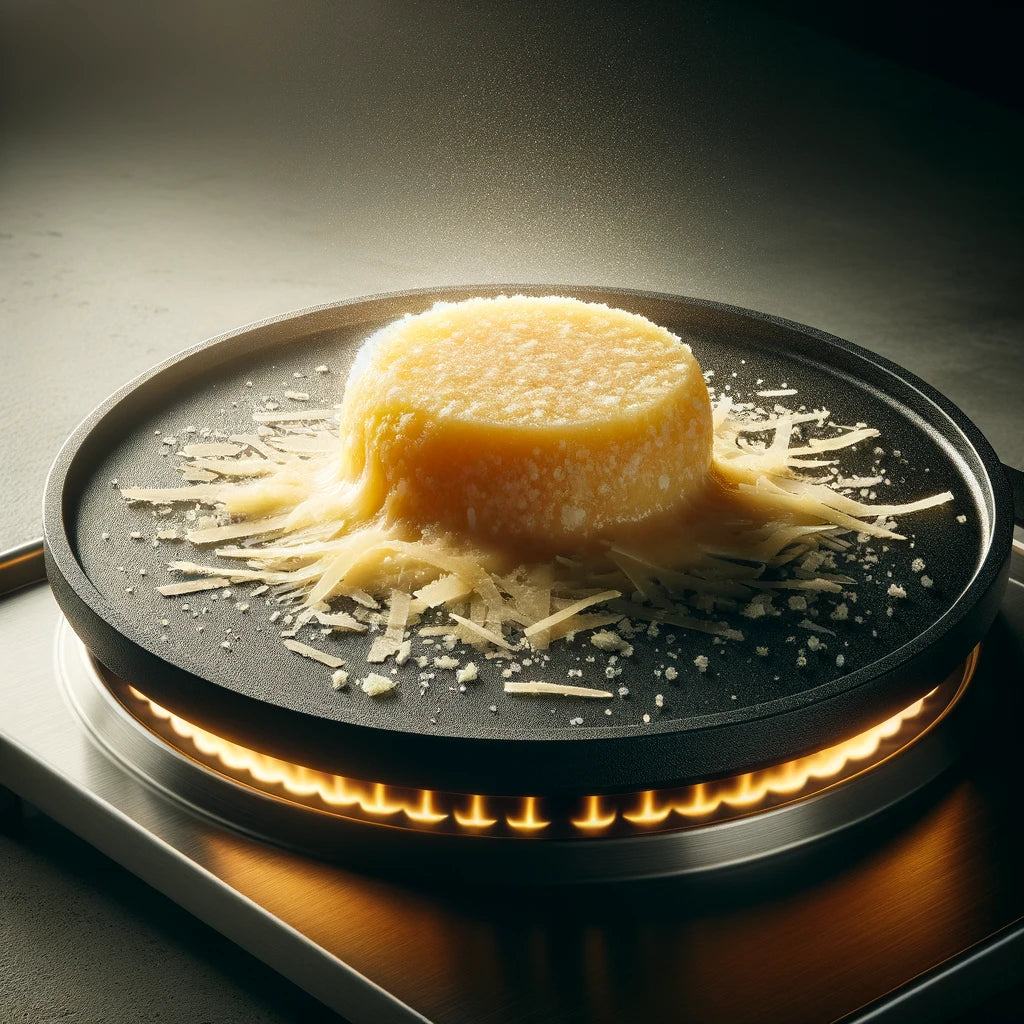 Parmesan Cheese - Resistant to melting, slight browning and crisping