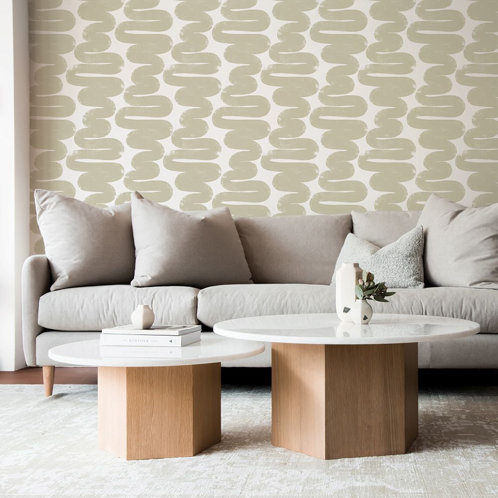 Wiggle Room Wallpaper | 10 Ways to Update your Living Room | Derrick Details