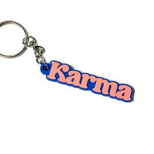 Karma Rubber Keychain - BOBBYK