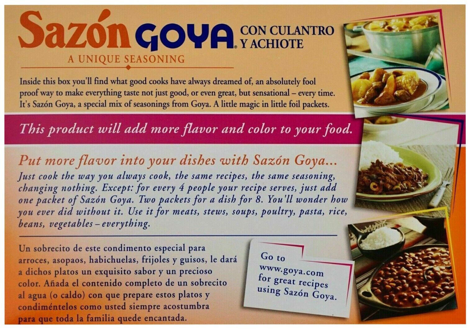 Goya Sazon con Culantro y Achiote