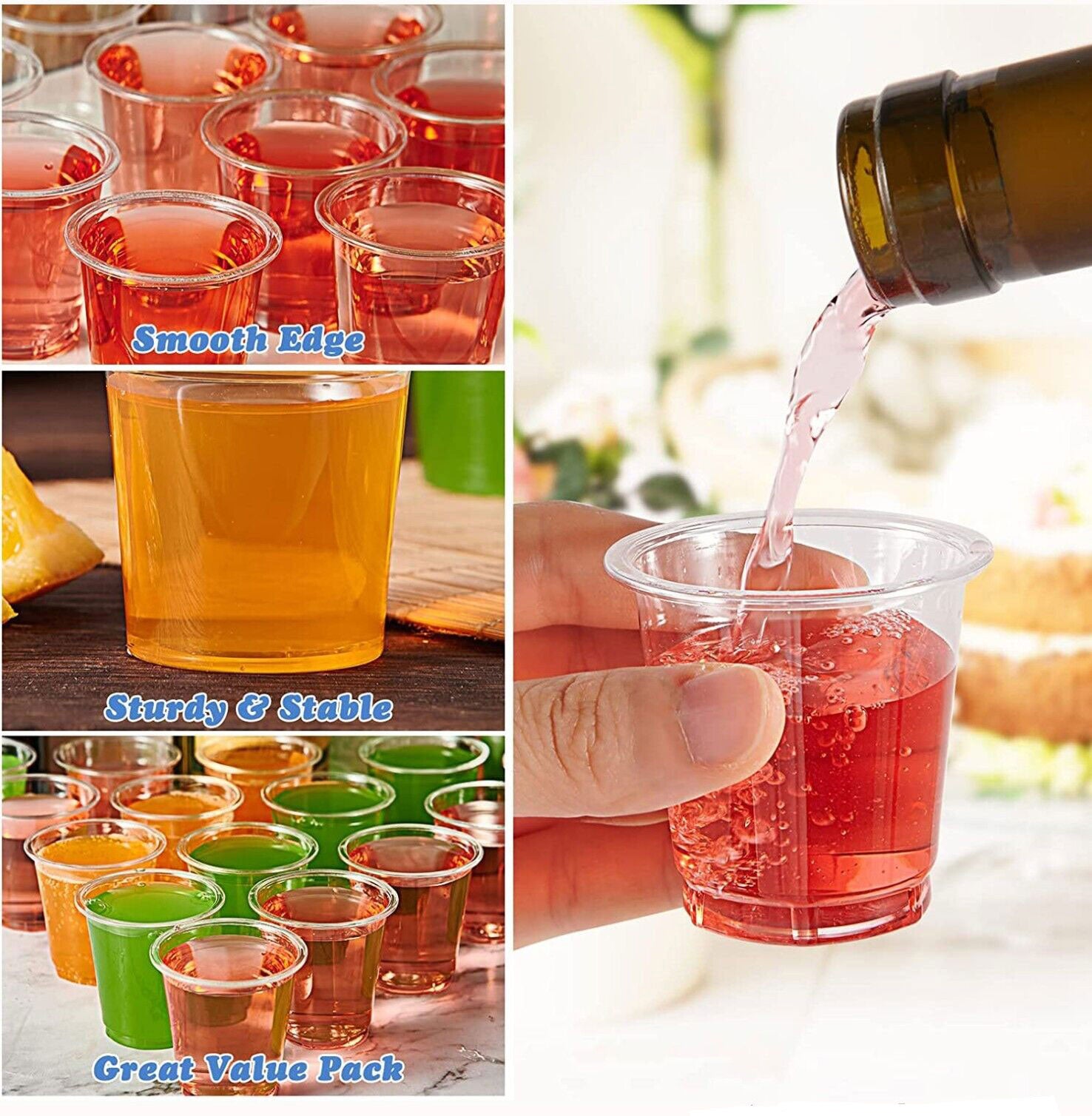 Clear Shot Glasses Plastic