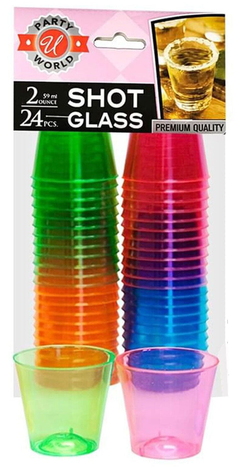 Neon Multicolor Party Shot Glasses