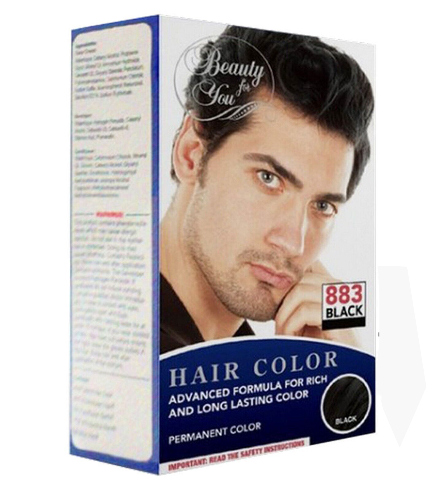 Men's Professional Black Hair Dye Color