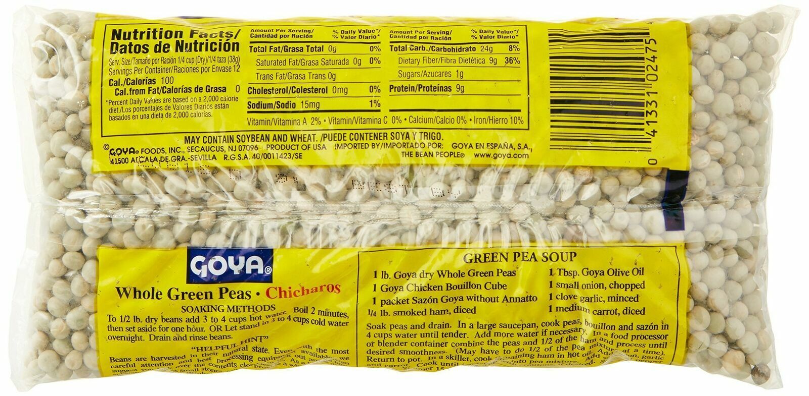 Goya Whole Green Peas