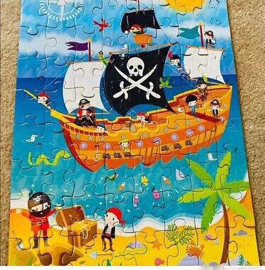 72 Piece Kids Pirate Ship Jigsaw Puzzle