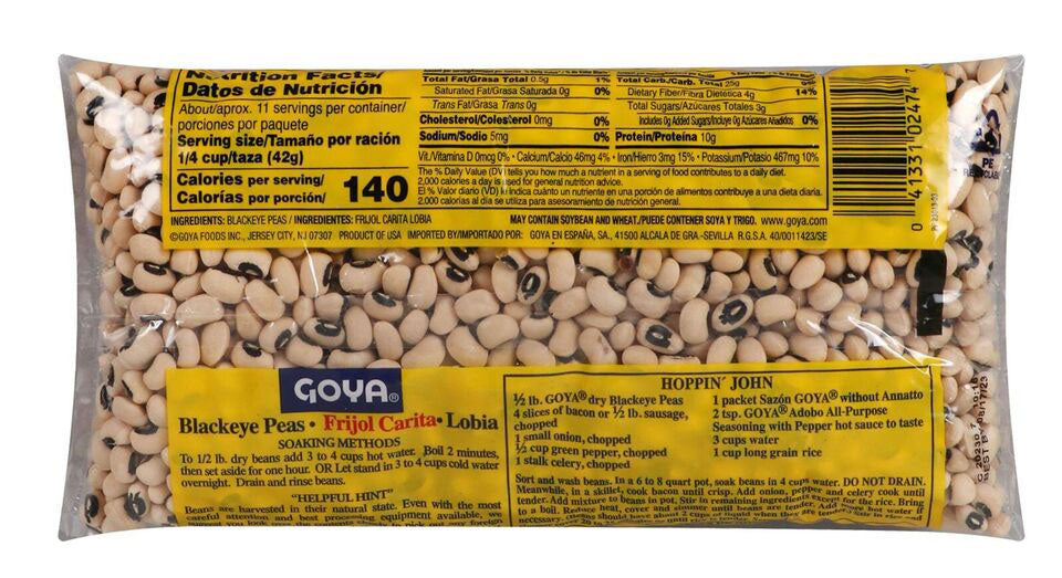 Goya Food Black Eye Peas Frijol Carita