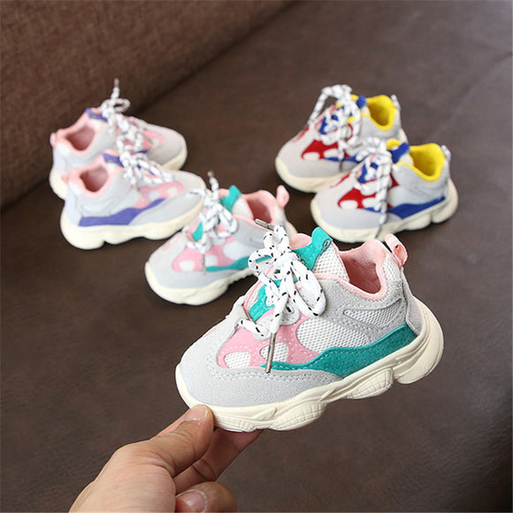 Baby Girl Boy Toddler Comfortable Stitching Color Children Sneaker