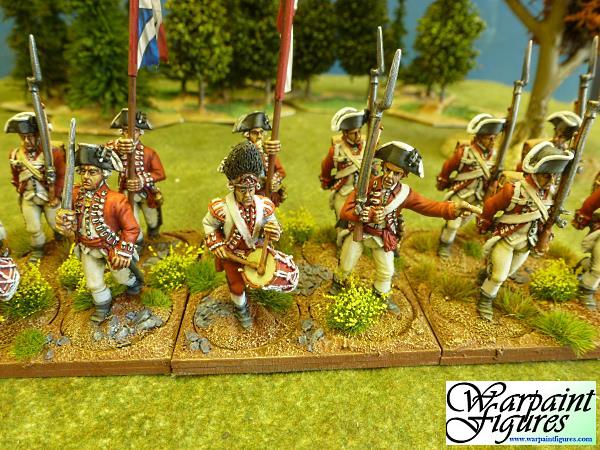 warpaint Figures-Commission painted 33rd Regiment of Foot in 40mm AWI Front Rank figures