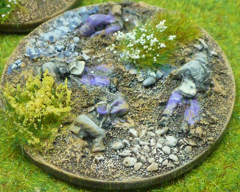 Glory Hallelujah Casualty Markers with Warpaint Figures grass tufts - 6