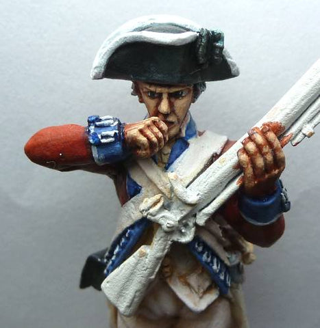 Close up view of painted 40mm AWI British Guards Infantry - Painting Project Part 3