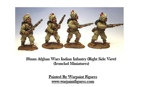 28mm Painted Indian Infantry Afghan Wars - Right