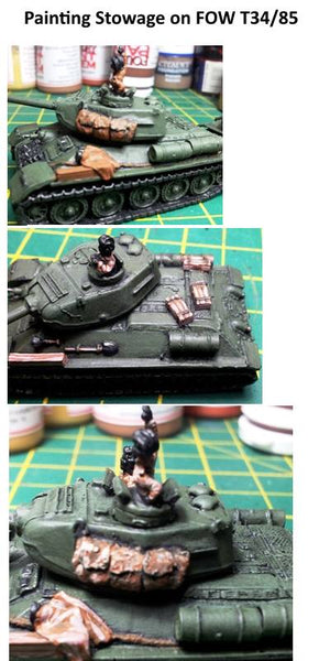 Painting stowage of Flames of War T34/85