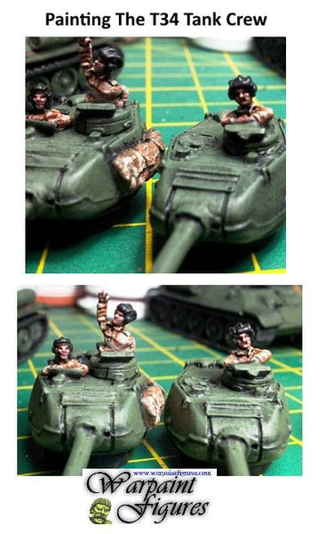 Painting Russian T34 Crew for Flames Of War