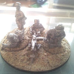 Warlord Games Fallschirmjager Sustained Fire MMG in place and prepped
