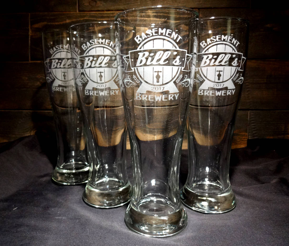 custom pilsner beer glasses