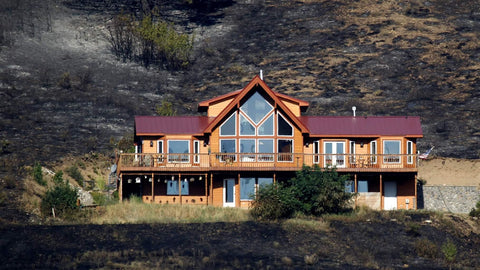 House that remained safe in a wildfire