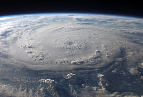 satellite image of hurricane