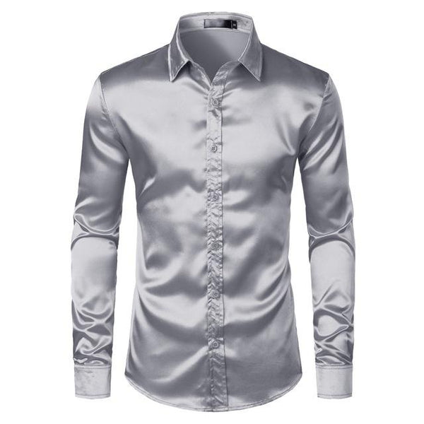 Mens Satin Dress Shirts