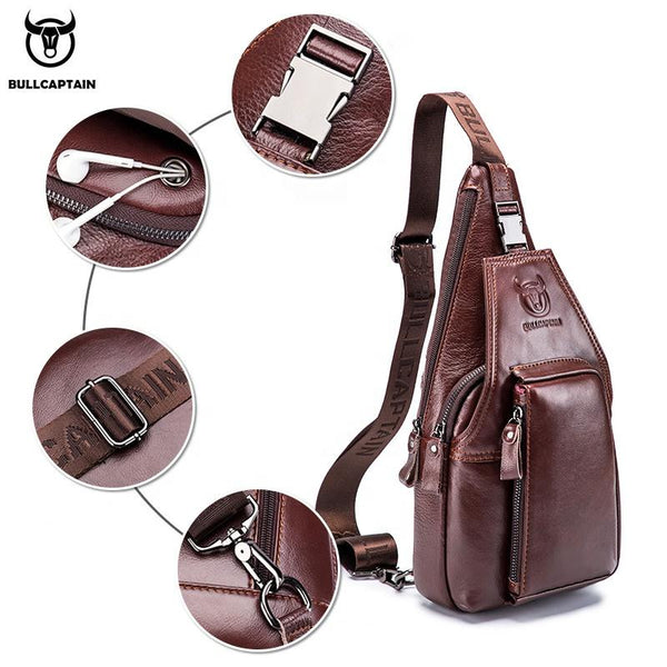 Men's Leather Chest Bags