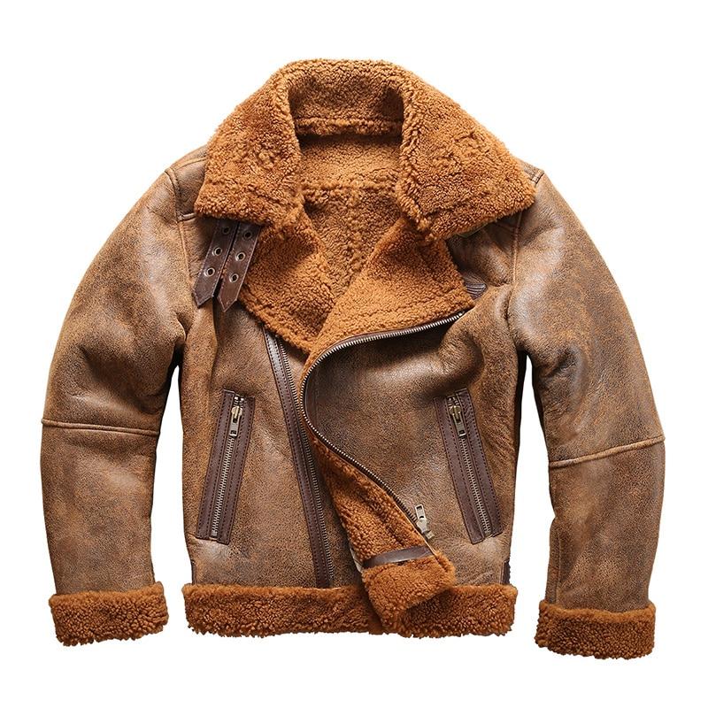 Genuine Sheep Shearling Fur Jacket