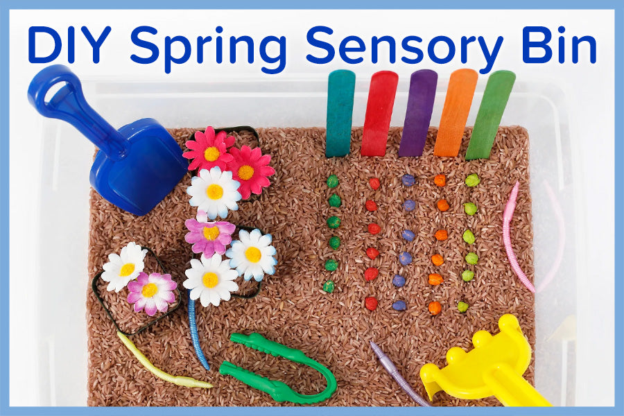 How to Make a Spring Sensory Bin  Messy Play Kits