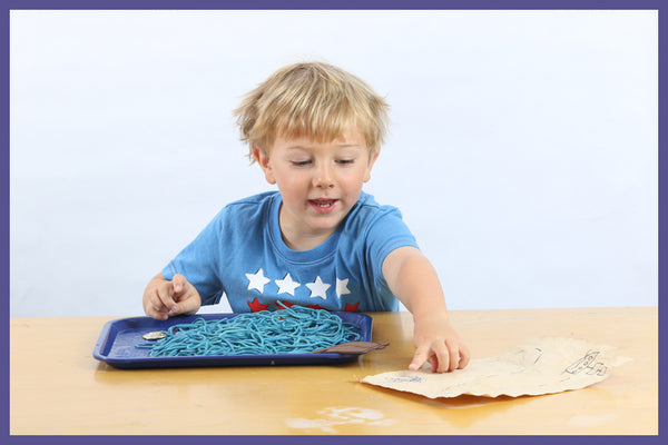 Messy play supports your child's language skills and vocabulary growth