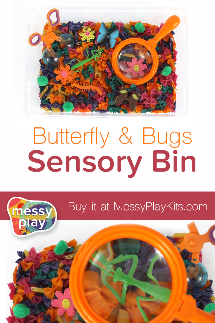 Butterfly & Bugs Sensory Bin from Messy Play Kits