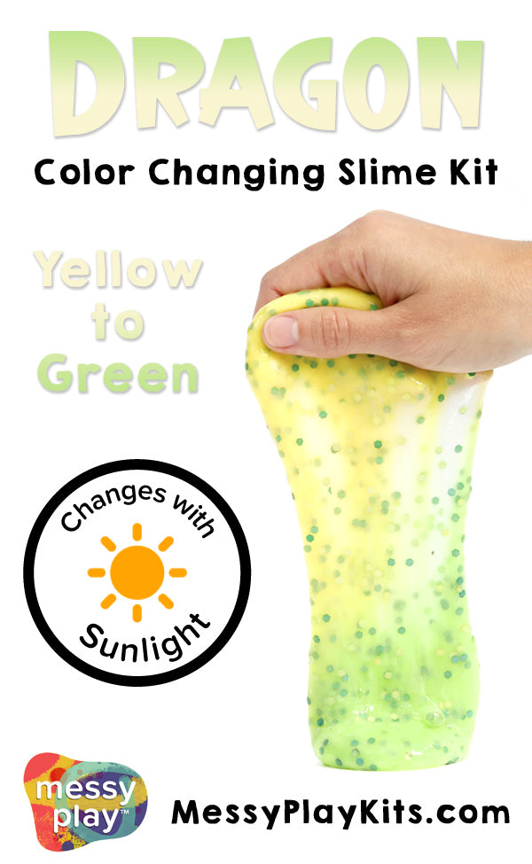 Color Changing Dragon Slime from Messy Play Kits