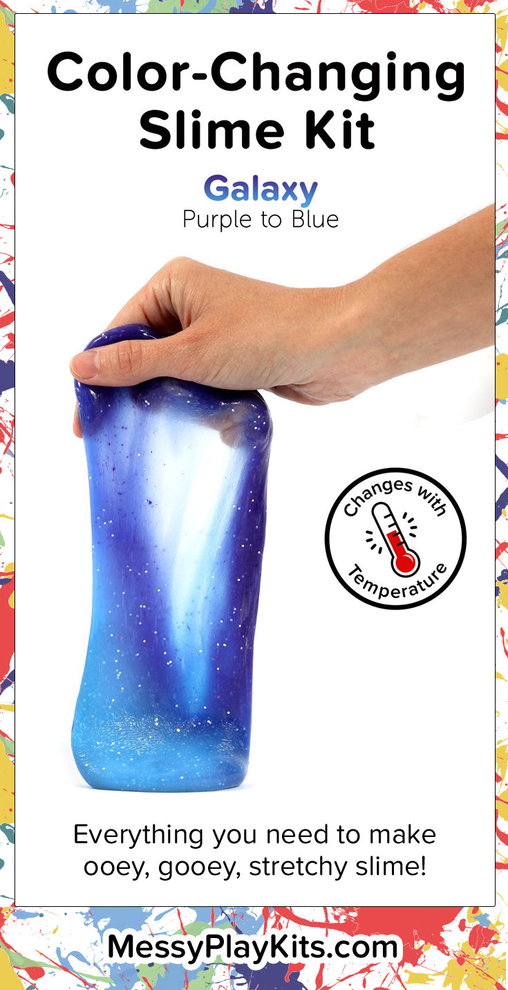 Color Changing Galaxy Slime from Messy Play Kits