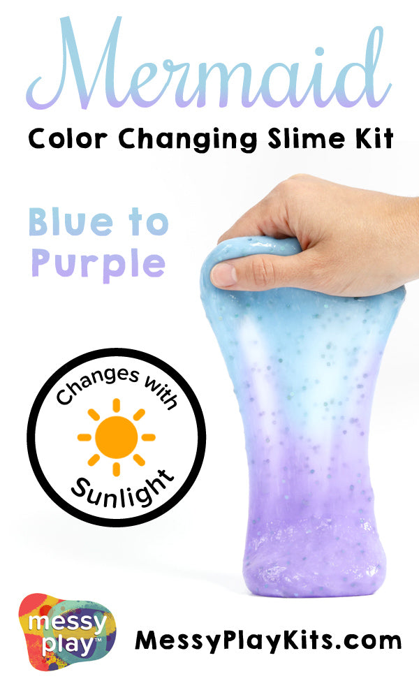 Color Changing Mermaid Slime from Messy Play Kits