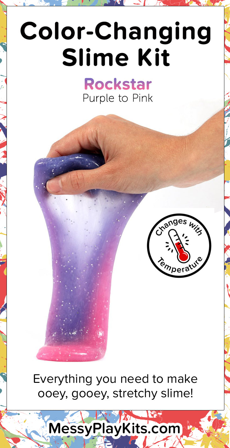 Color Changing Slime from Messy Play Kits - Purple and Pink Rockstar
