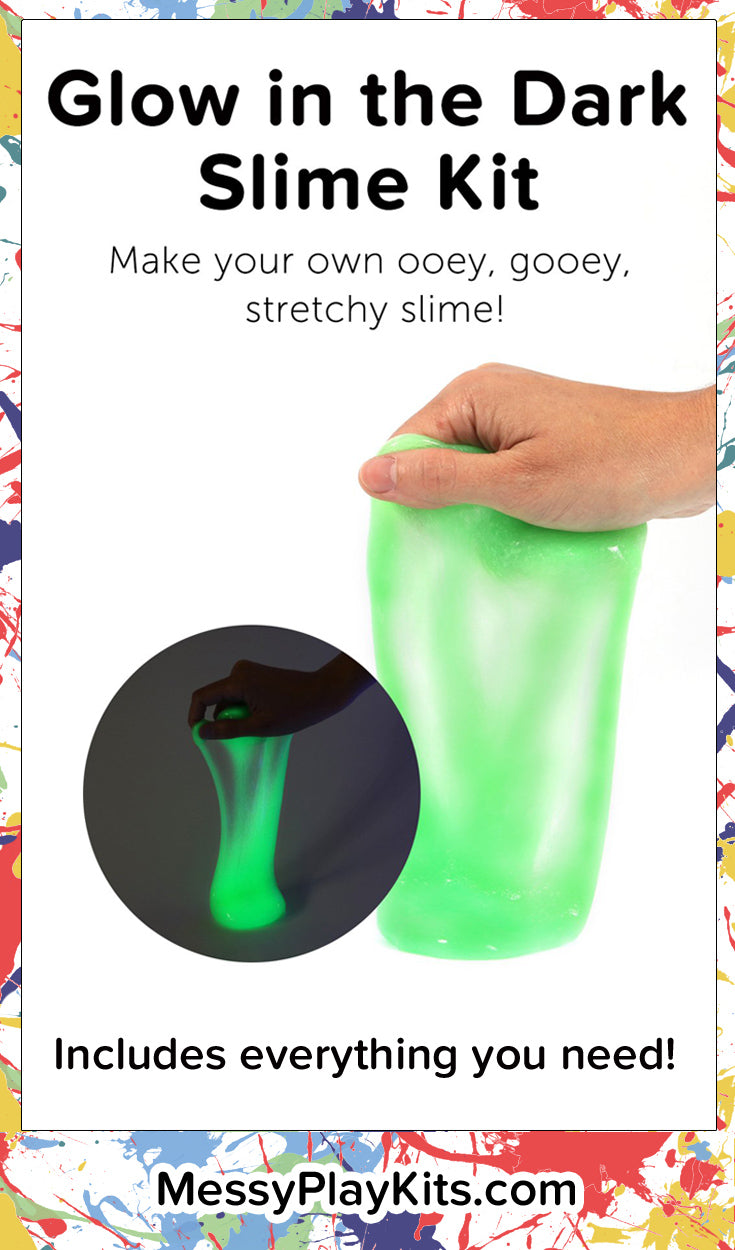 Glow in the dark diy slime kit set