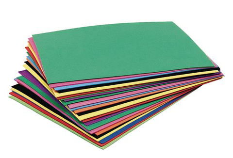 Foam sheets to add to children's art materials.