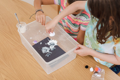 Kids messy play activity.