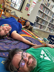 The Messy Play family takes a break.