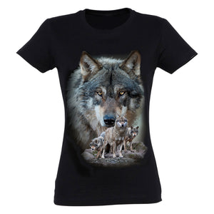 peber Seks Værdiløs Wolf Scene T-Shirt Women – Ralf Nature