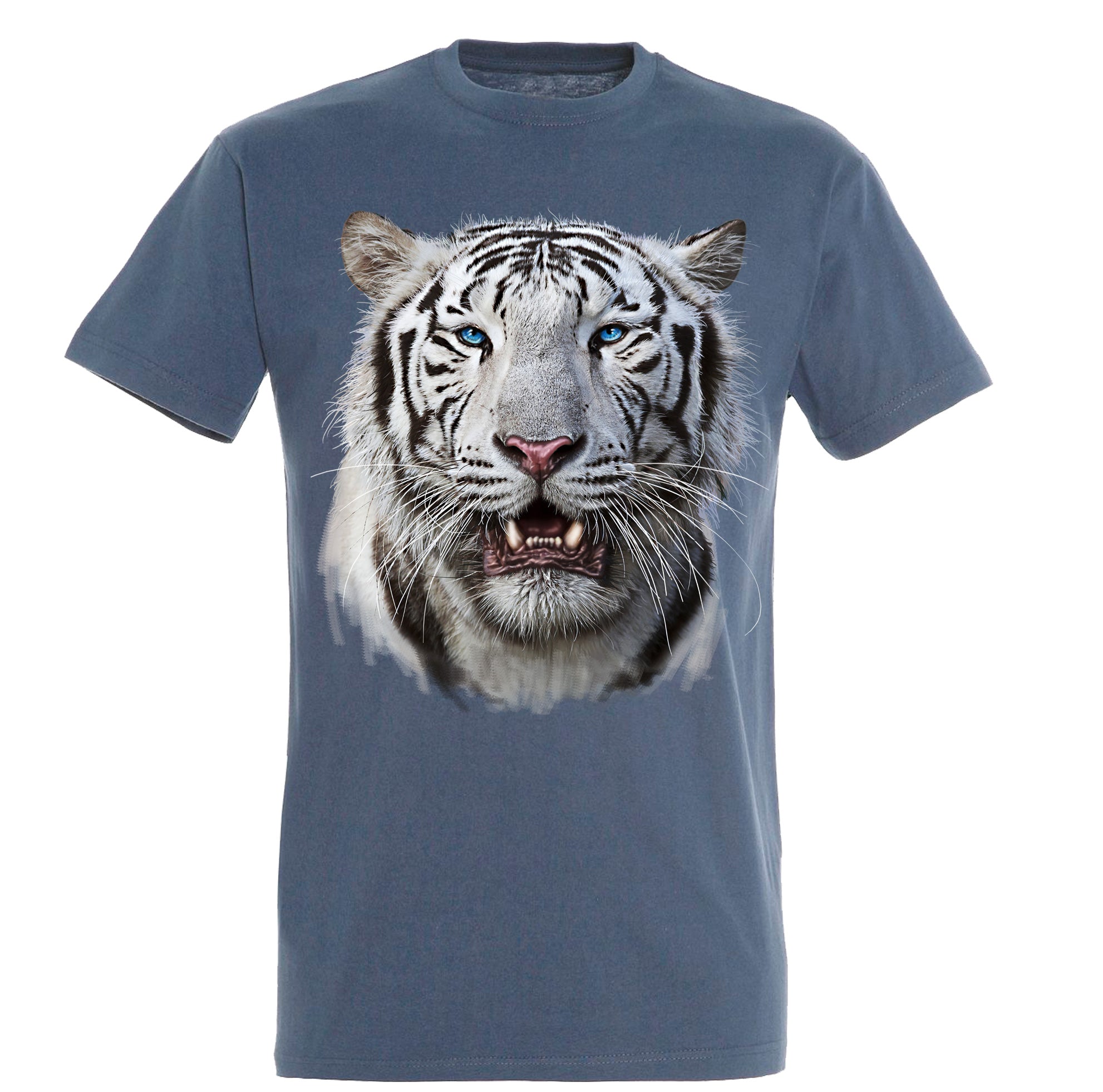 White Tiger Head T-Shirt – Ralf Nature