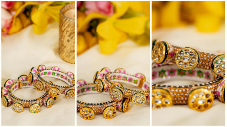 GULABI HANDCRAFTED BRASS BANGLES