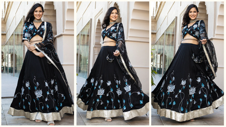 MESKI HANDPAINTED LEHENGA SET