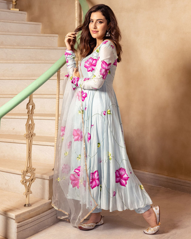 Buy Casual Simple Anarkali Dress For Girls Pista 2021 [BEST]