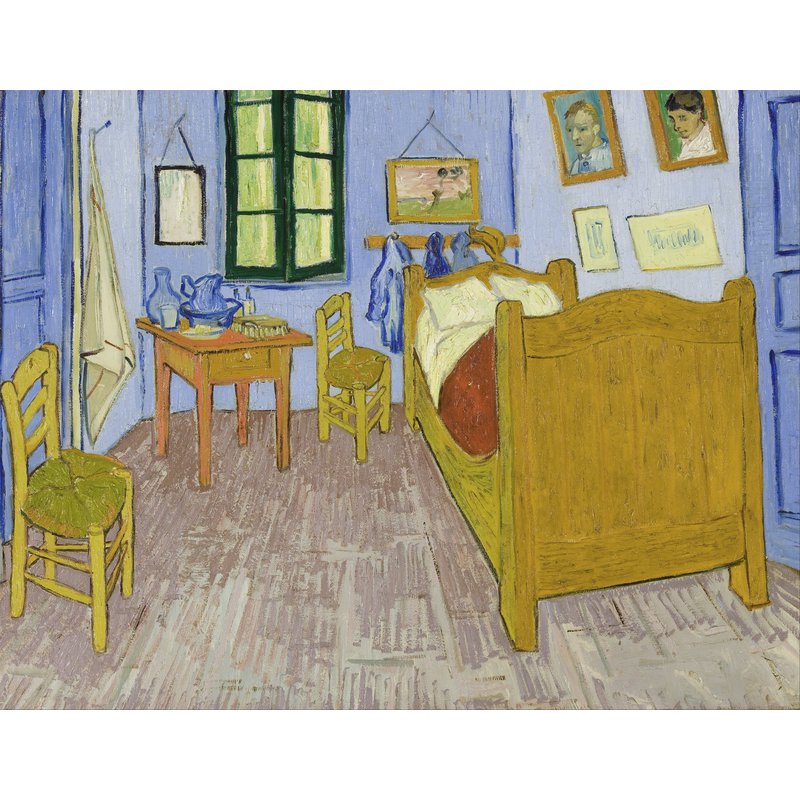 Brood Onleesbaar onderdelen Diamond Painting - Van Gogh - De slaapkamer in Arles - Drijvende stijlen