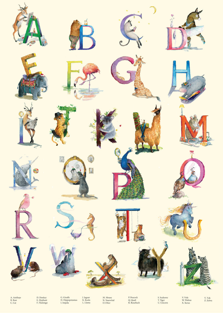 Alphabet Poster English – AnimoAlphabets