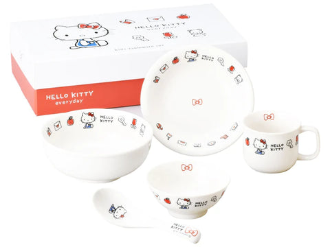 Kawaii Hello Kitty Children's Tableware Gift Set, perfect gift for little ones!